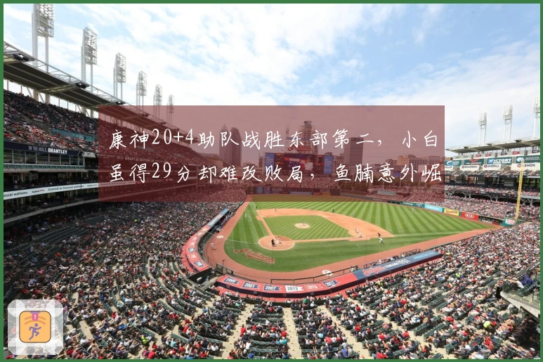 康神20+4助队战胜东部第二，小白虽得29分却难改败局，鱼腩意外崛起